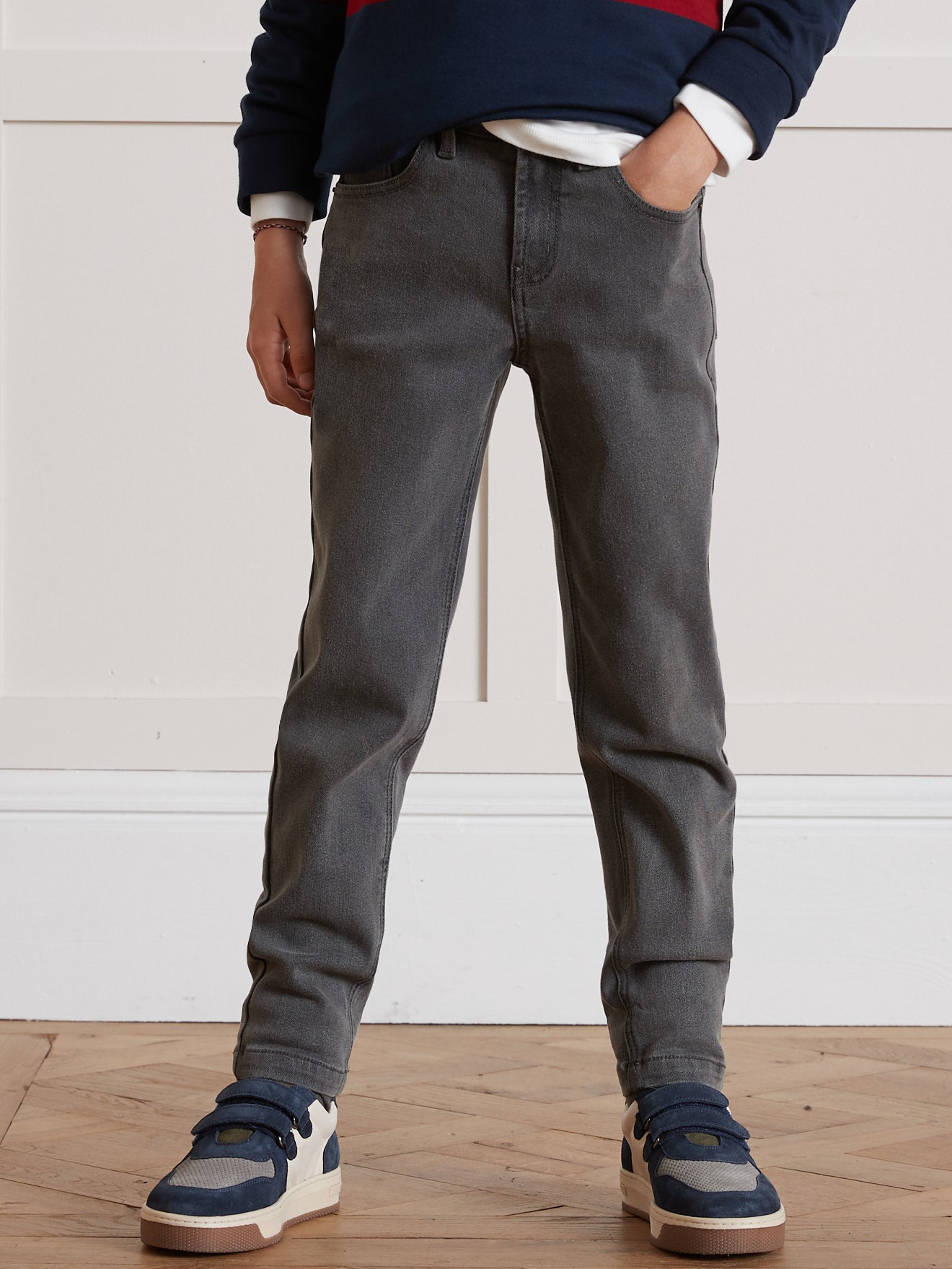 Pantalon relax en denim Garçon