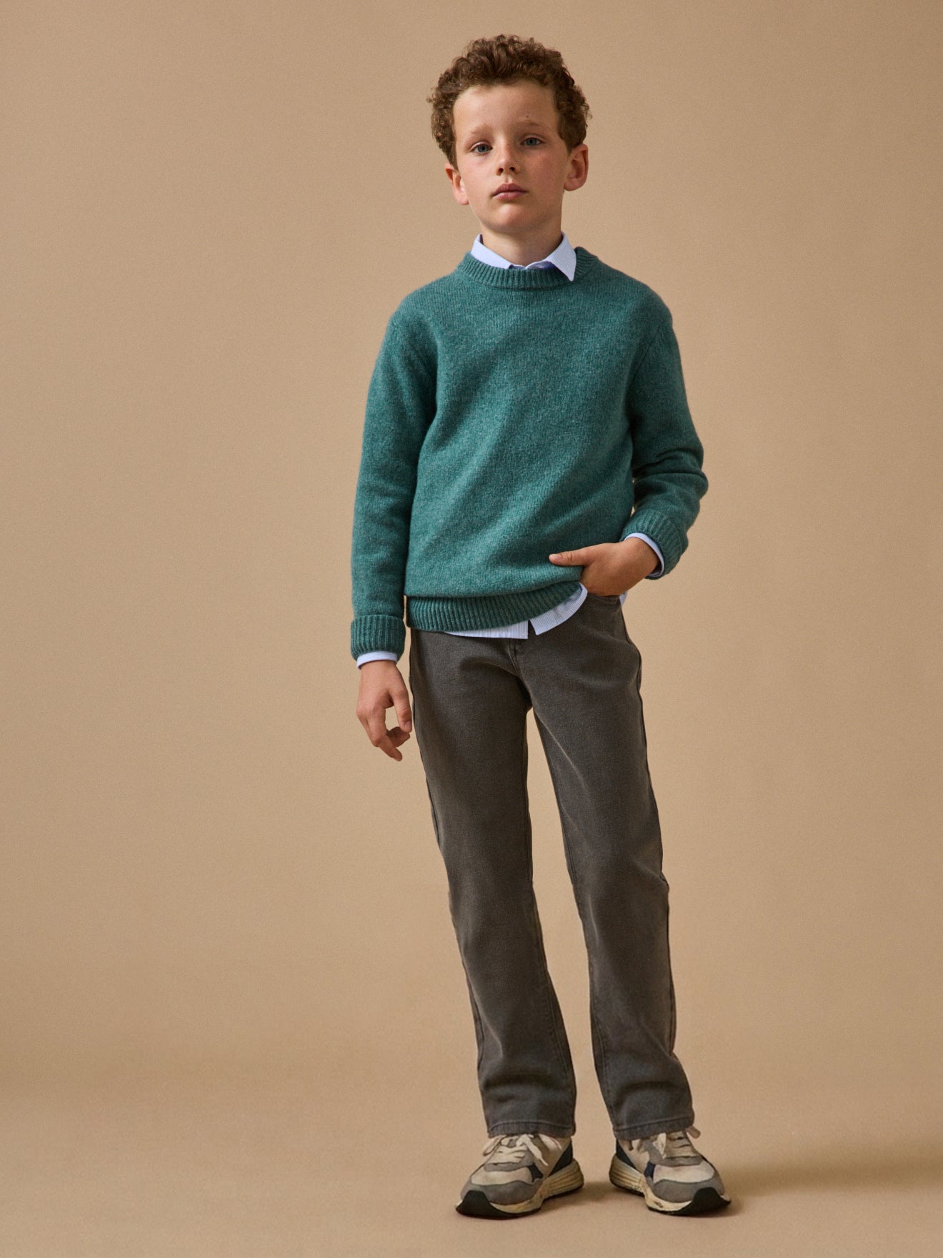 Pantalon relax en denim Garçon