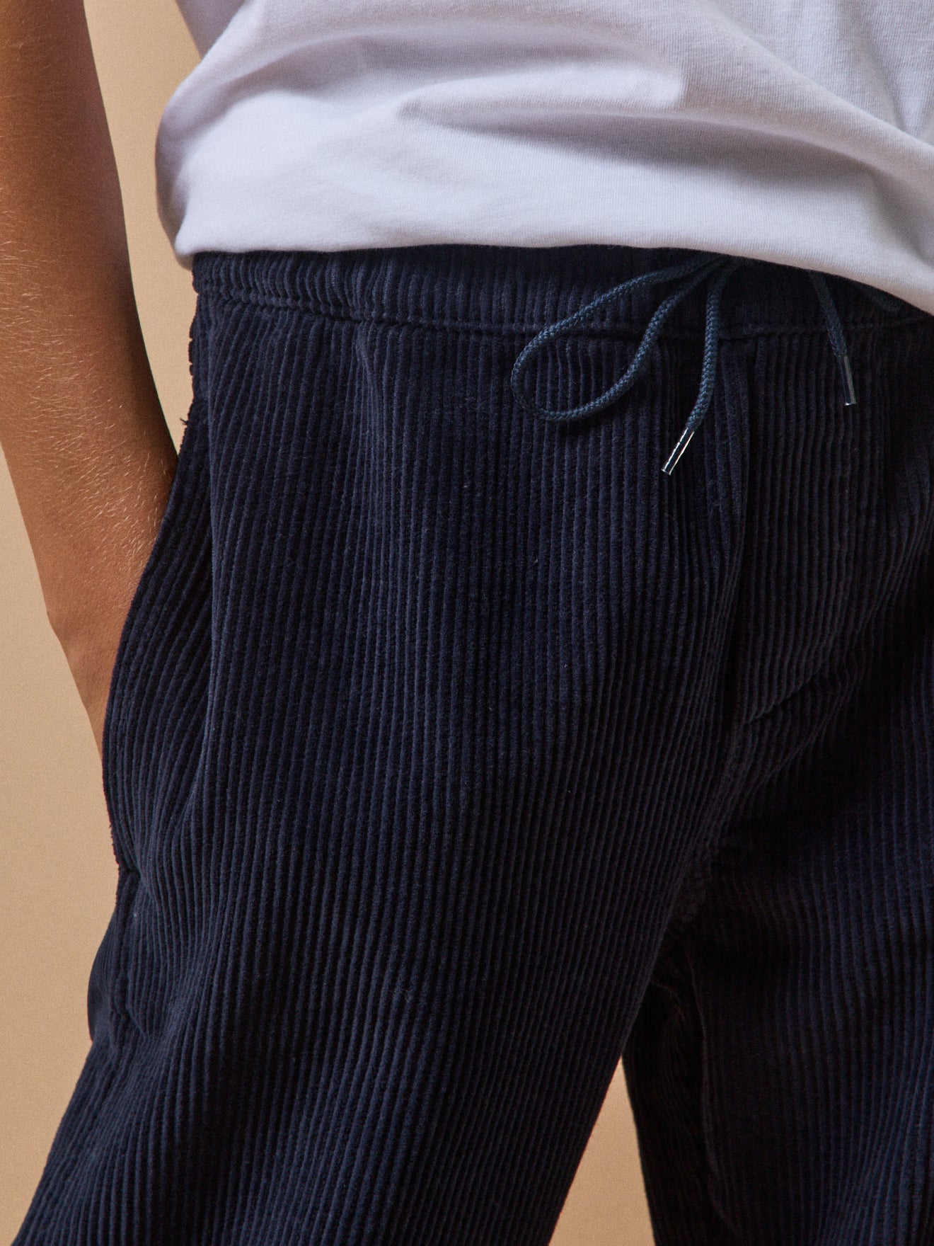 Pantalon relax en velours côtelé garçon