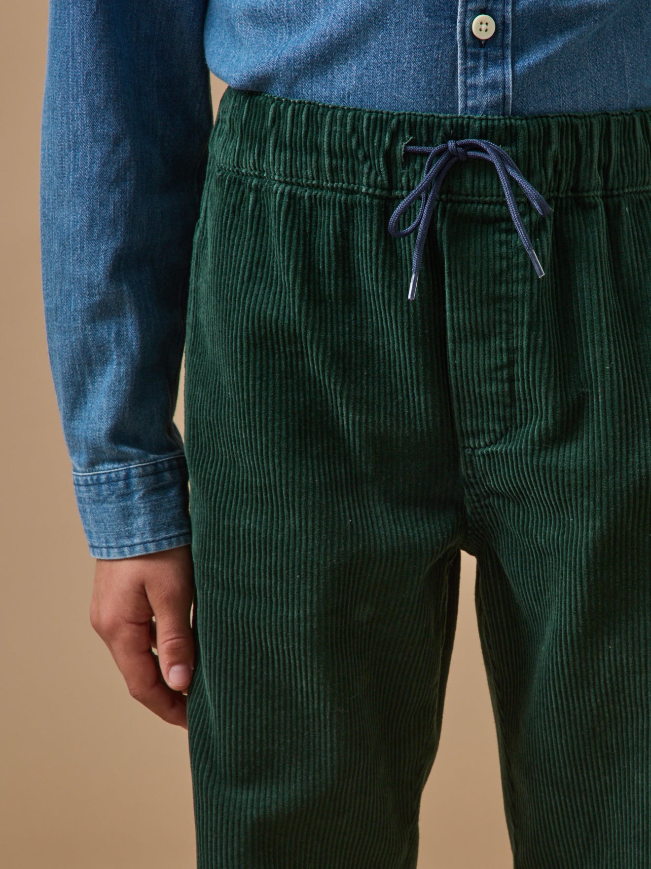 Pantalon relax en velours côtelé garçon