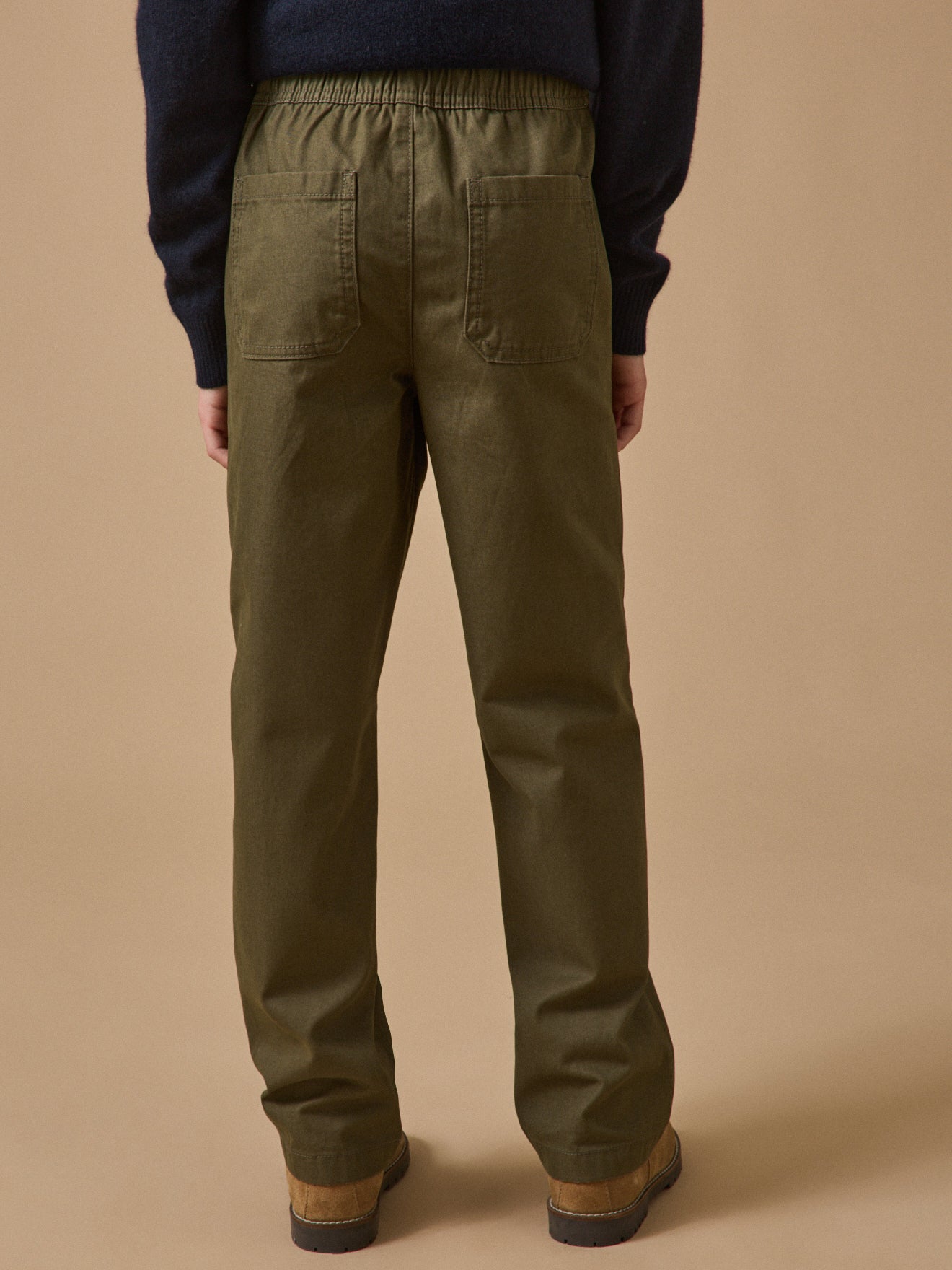 Pantalon relax en twill Garçon