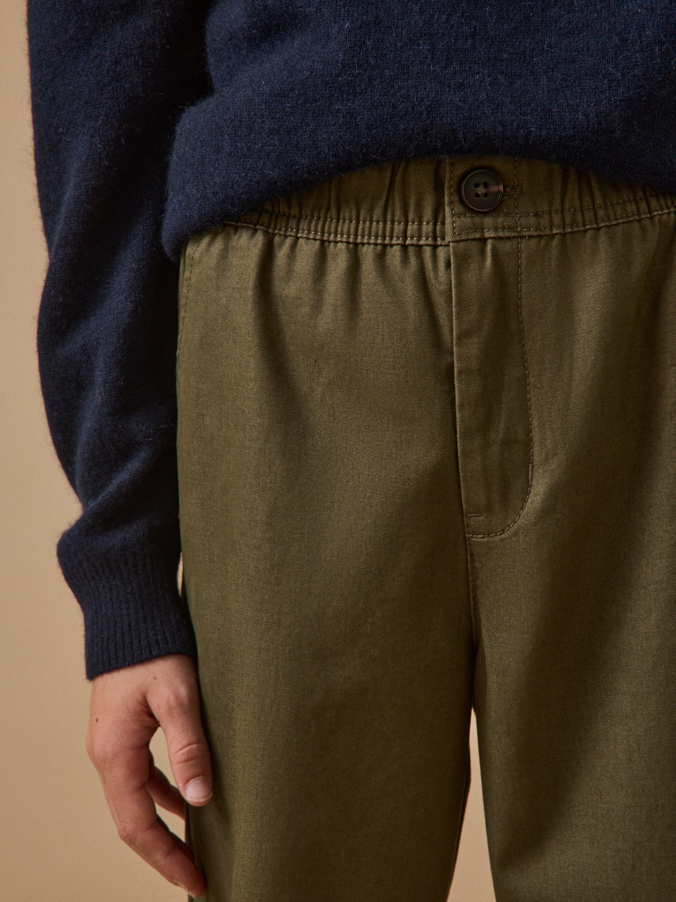 Pantalon relax en twill Garçon