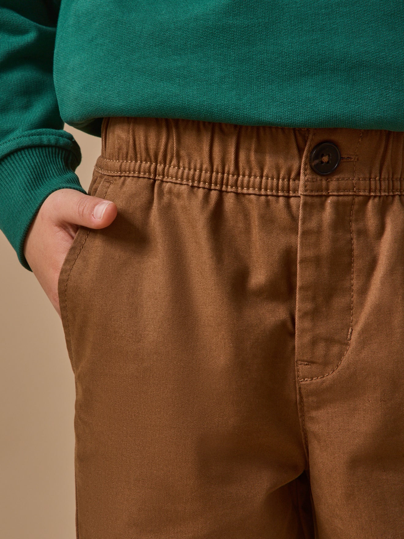 Pantalon relax en twill Garçon