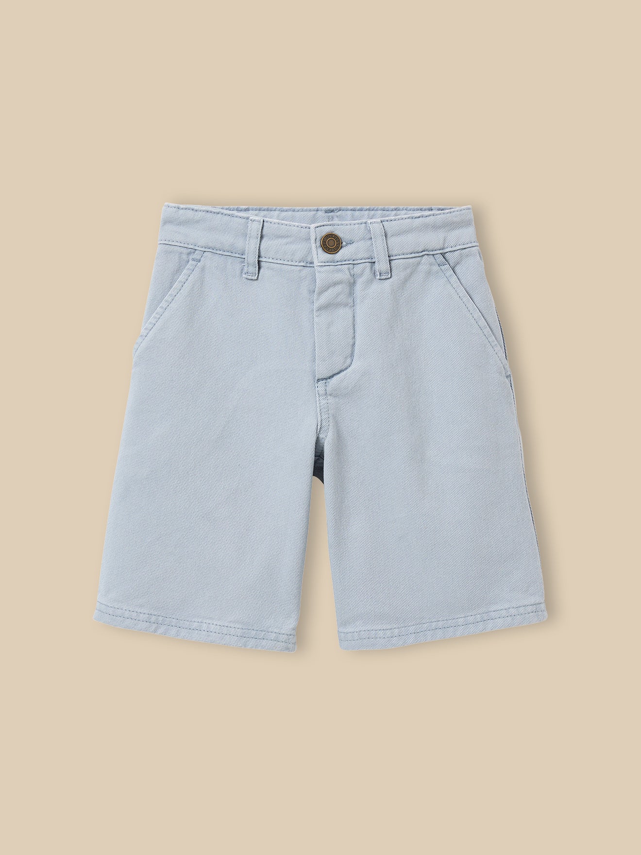 Bermuda en denim coloré garçon