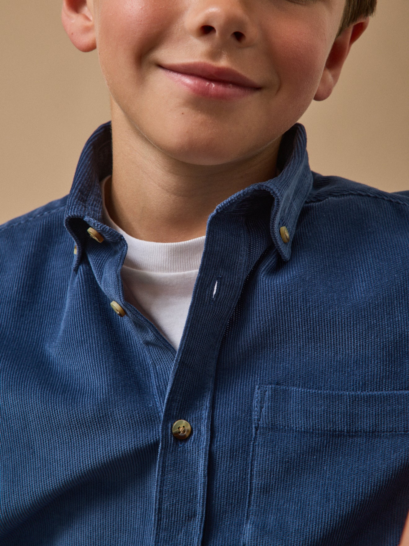 Chemise en velours Garçon