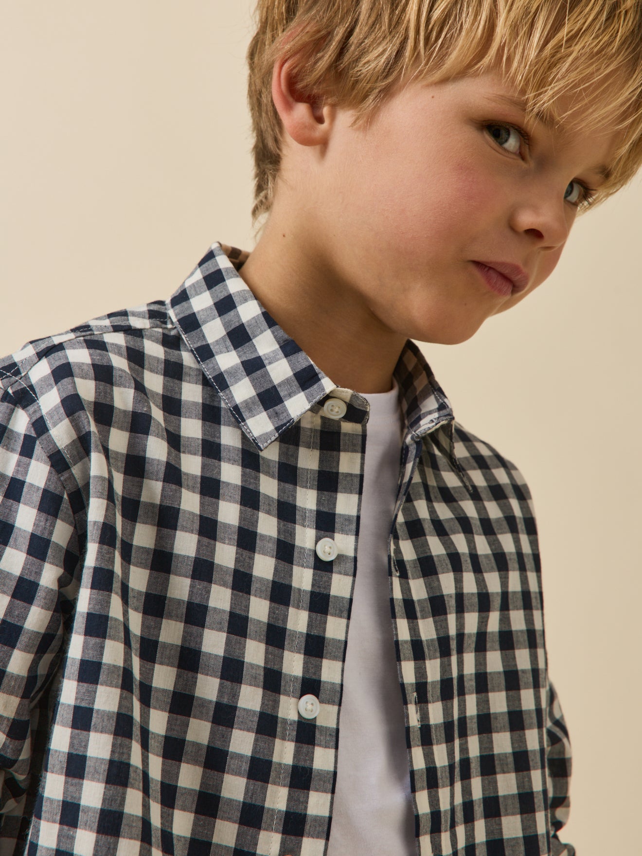 Chemise à carreau vichy Garçon