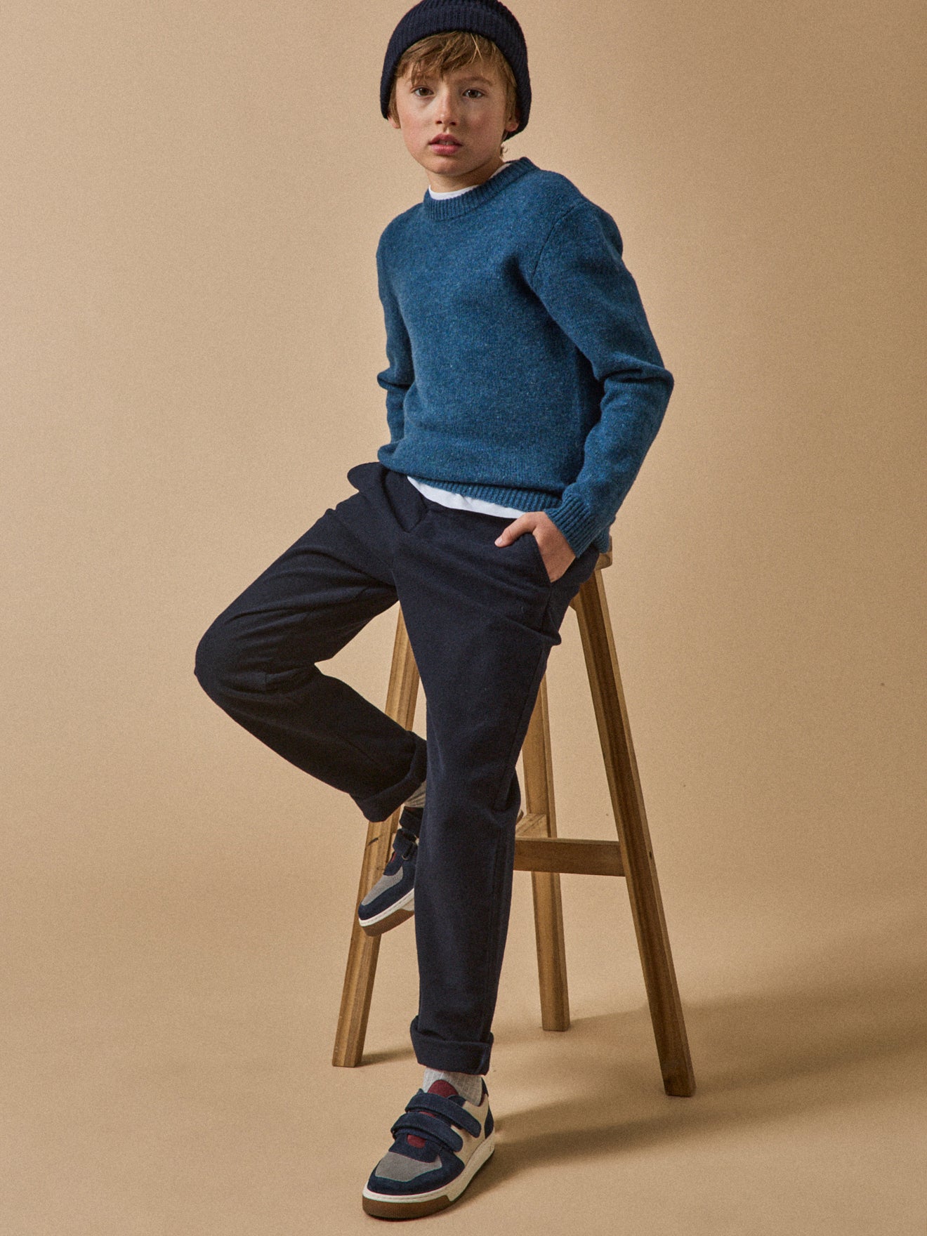 Pull Garçon en laine merinos