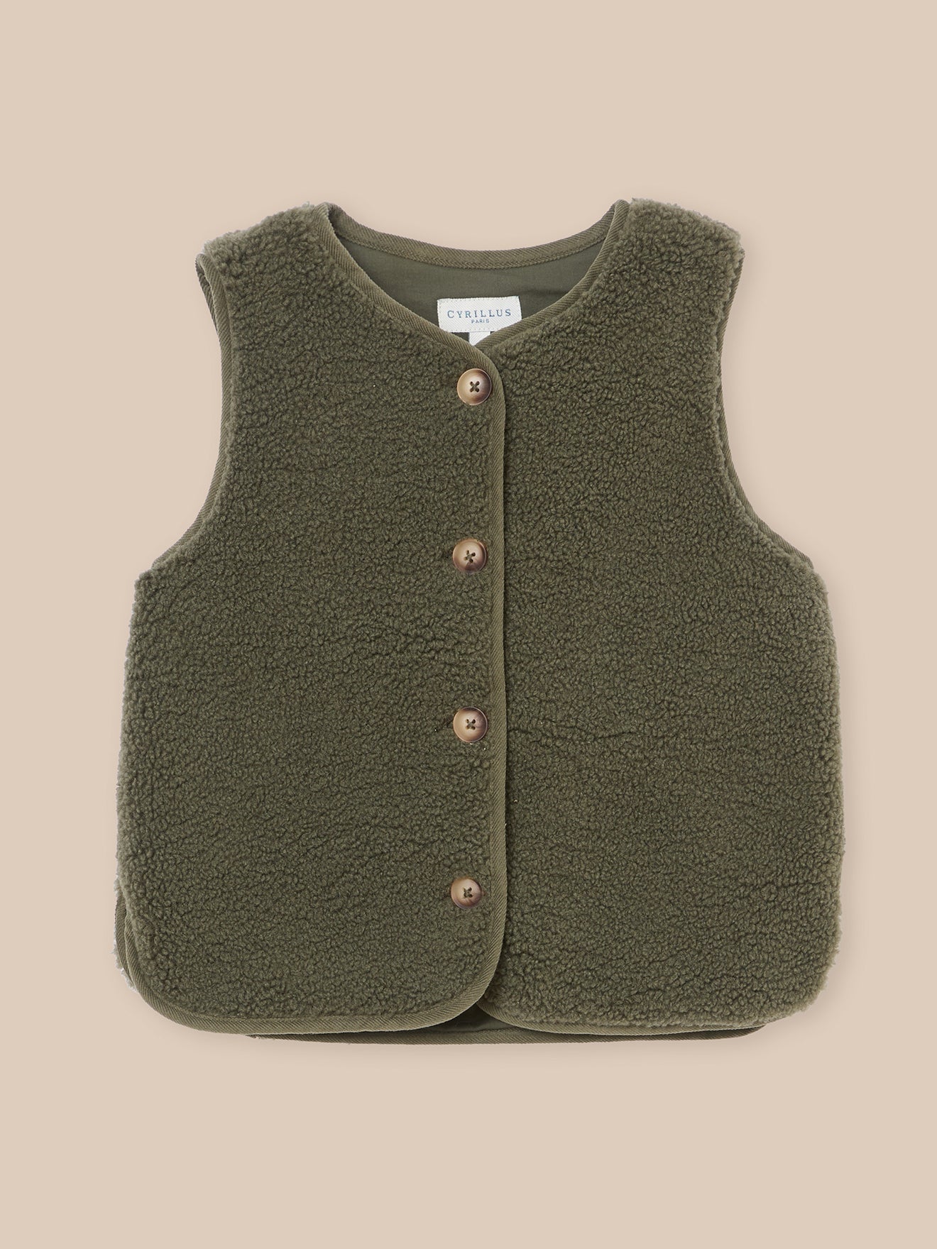 Veste sans manches en sherpa Garçon