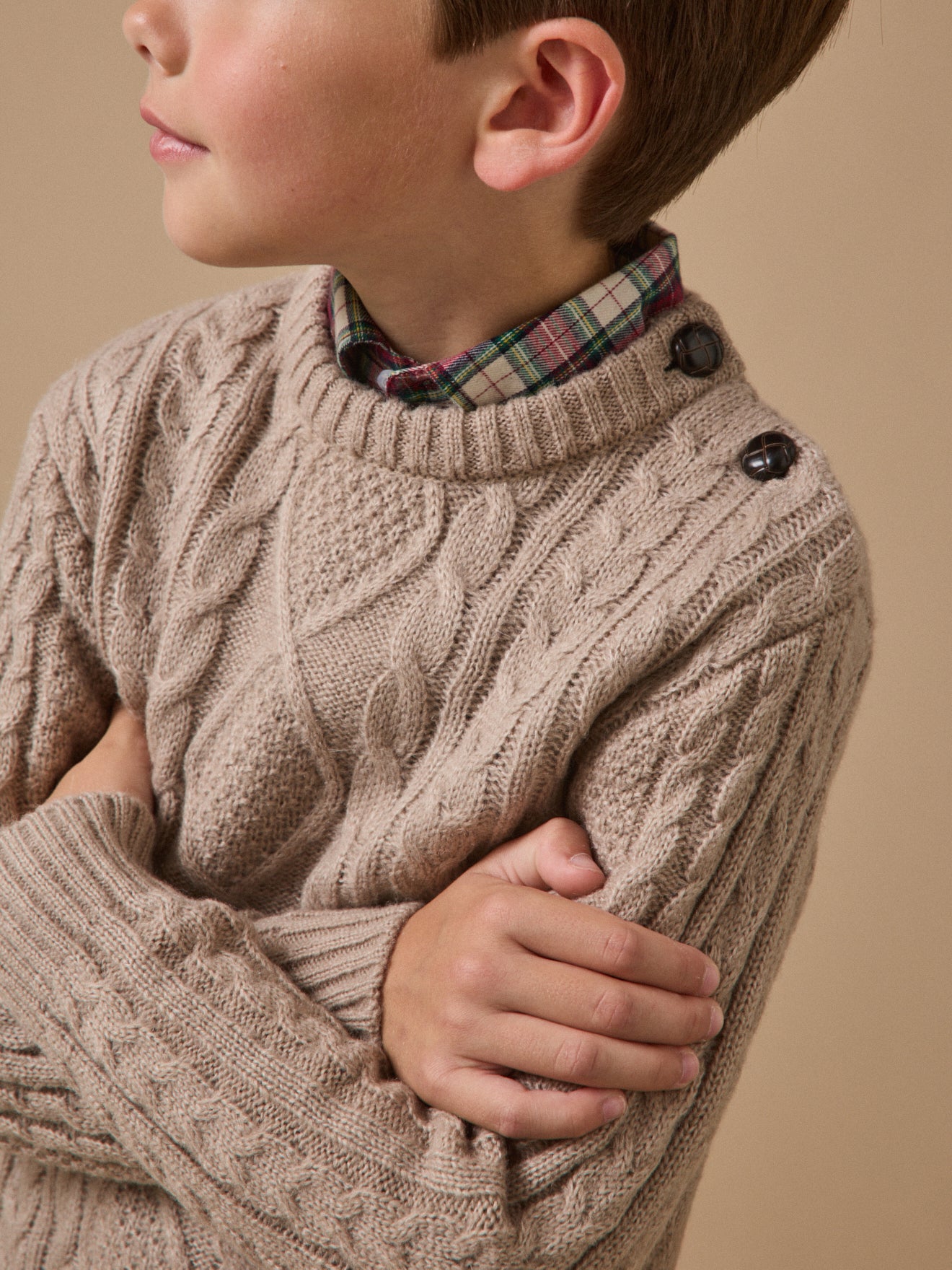 Pull torsadé Garçon