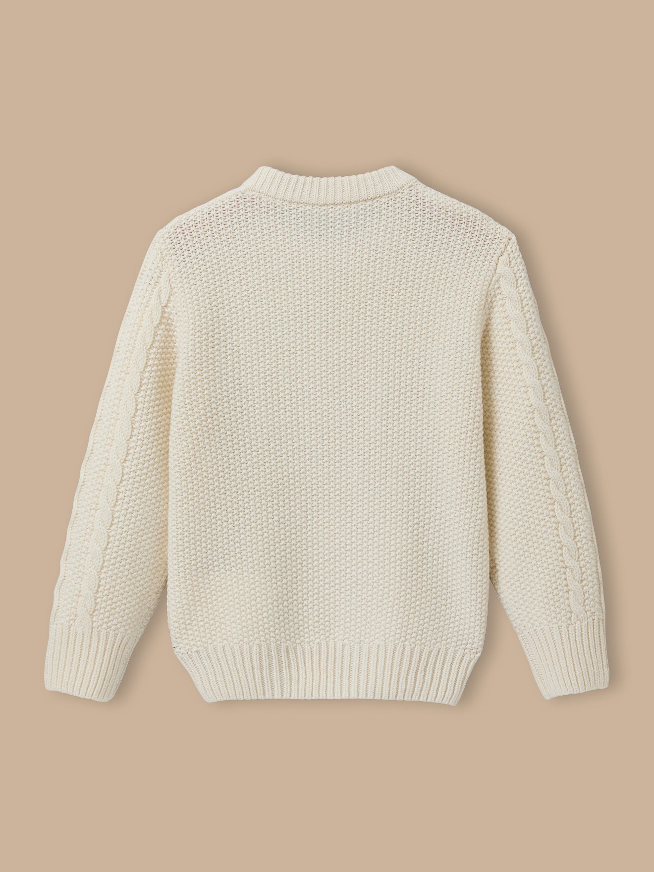 Pull torsadé avec laine Garçon
