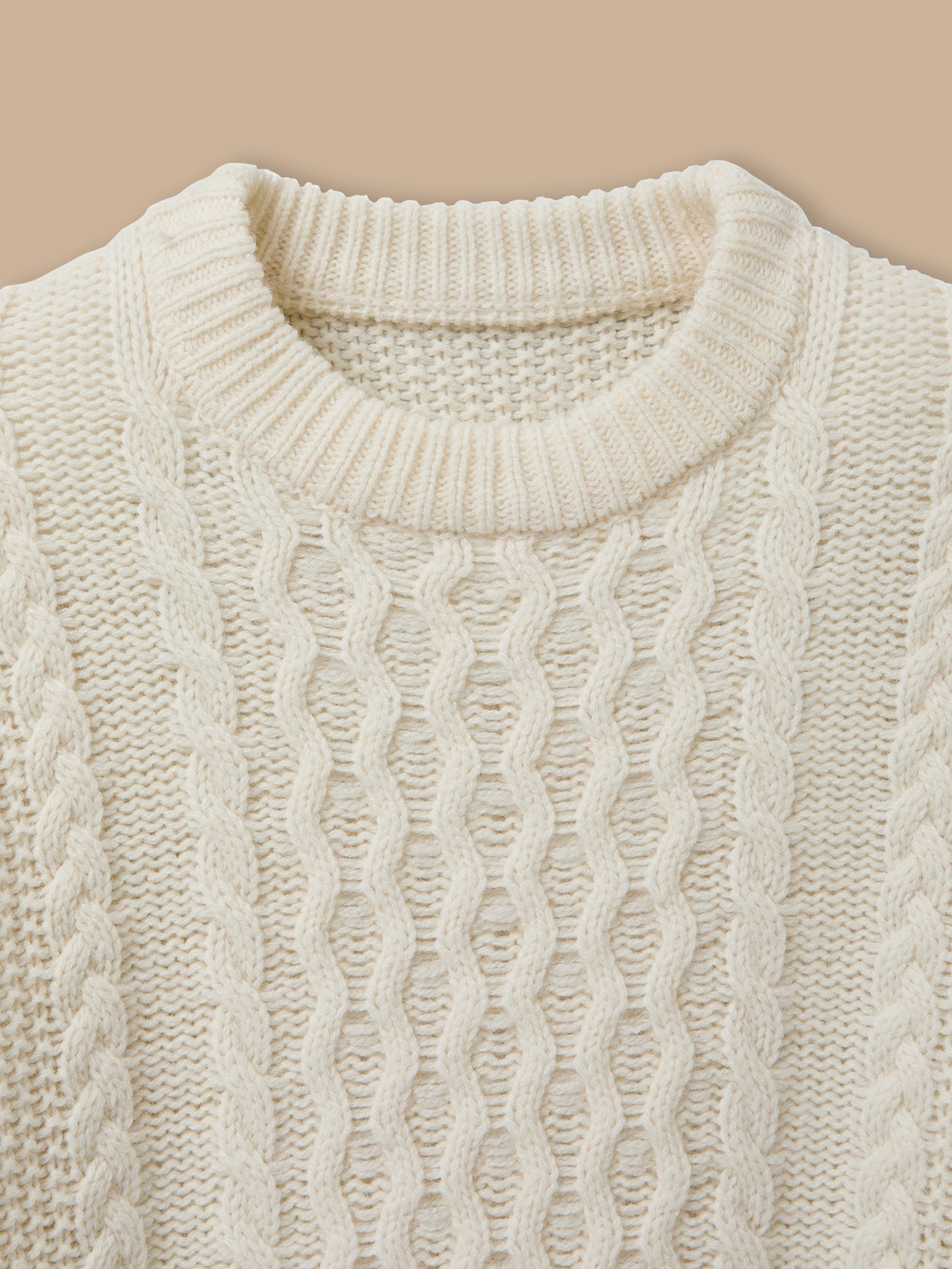 Pull torsadé avec laine Garçon