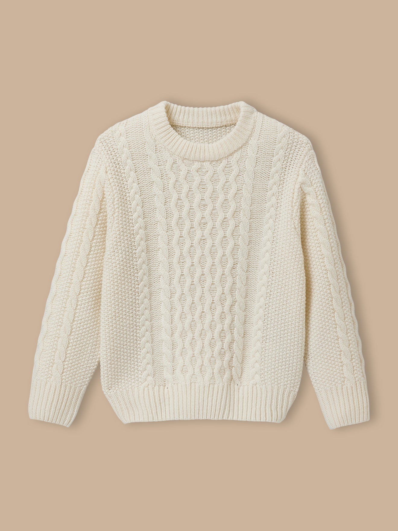Pull torsadé avec laine Garçon