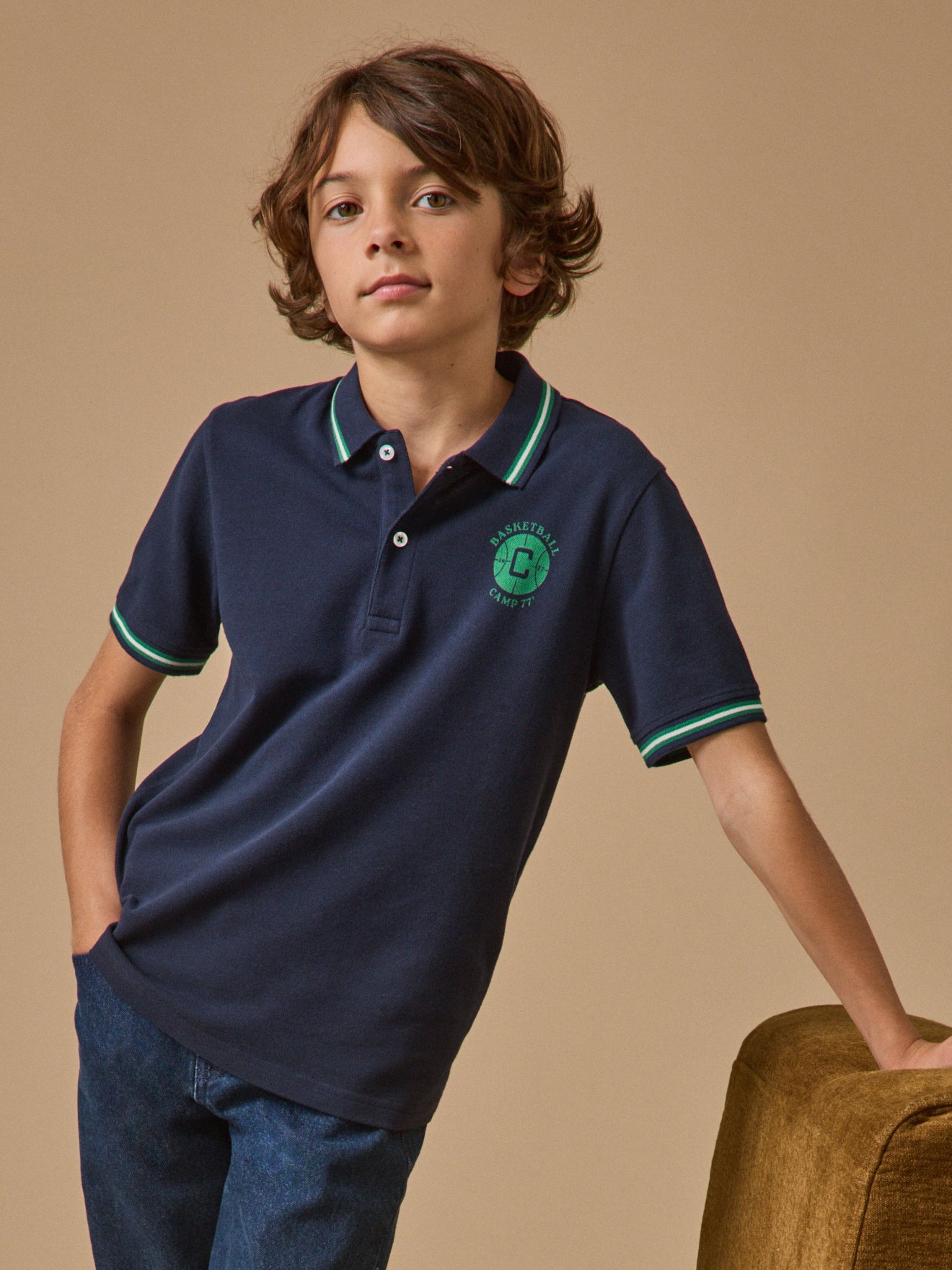 Polo en maille piquée Garçon