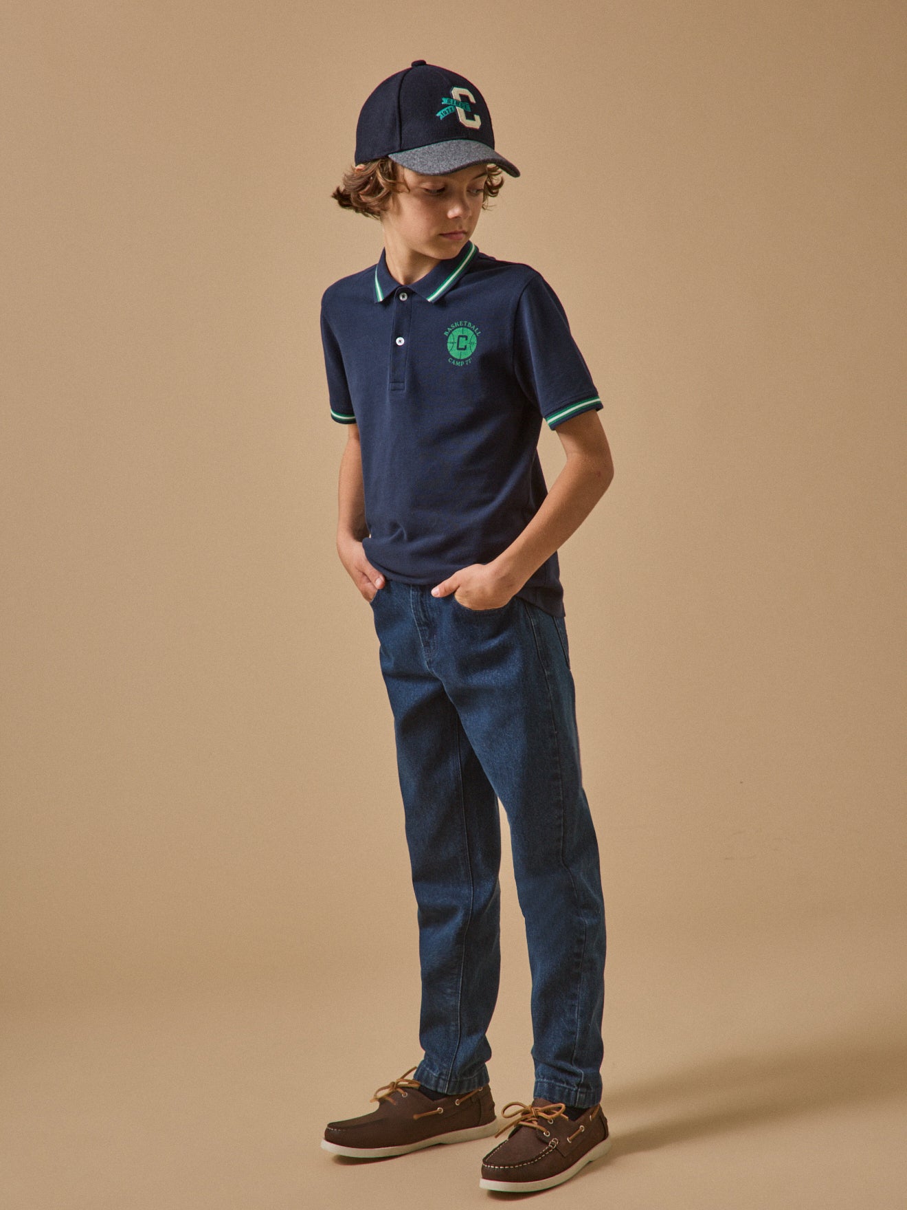 Polo en maille piquée Garçon