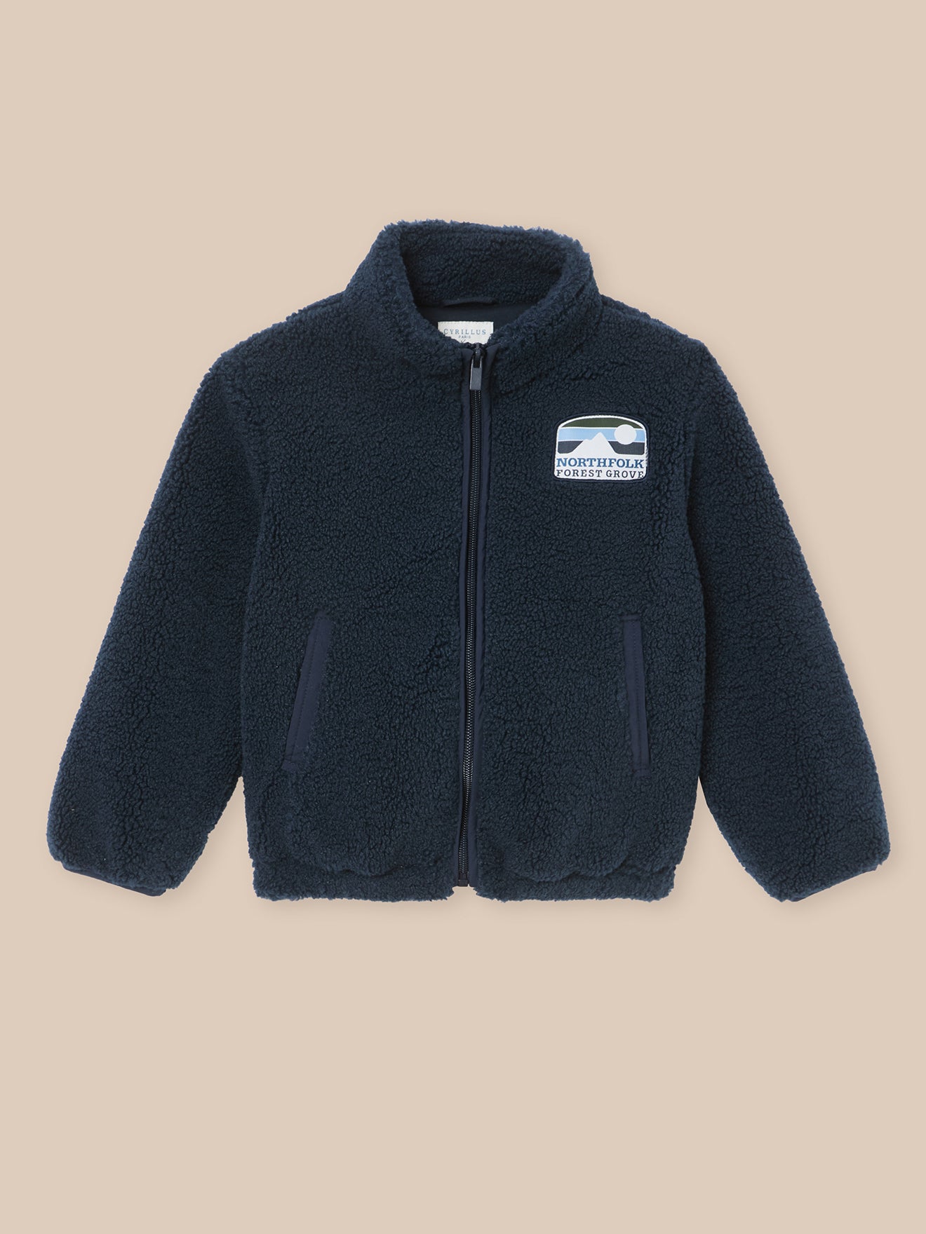 Cardigan zippé en sherpa Garçon