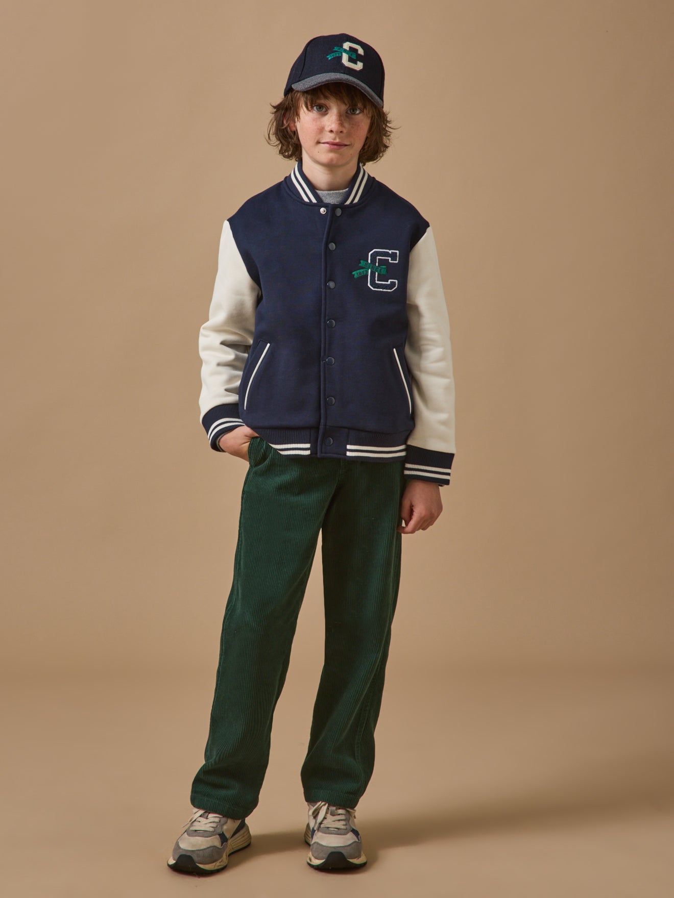 Blouson teddy brodé Garçon