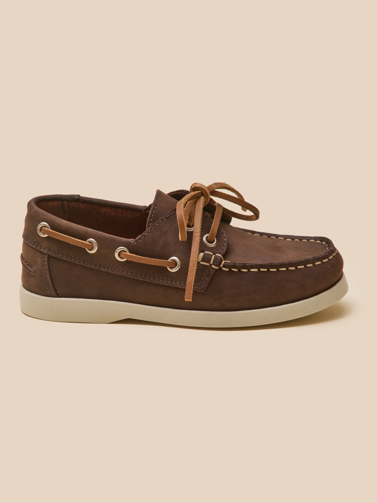 Chaussures bateau en cuir Garçon