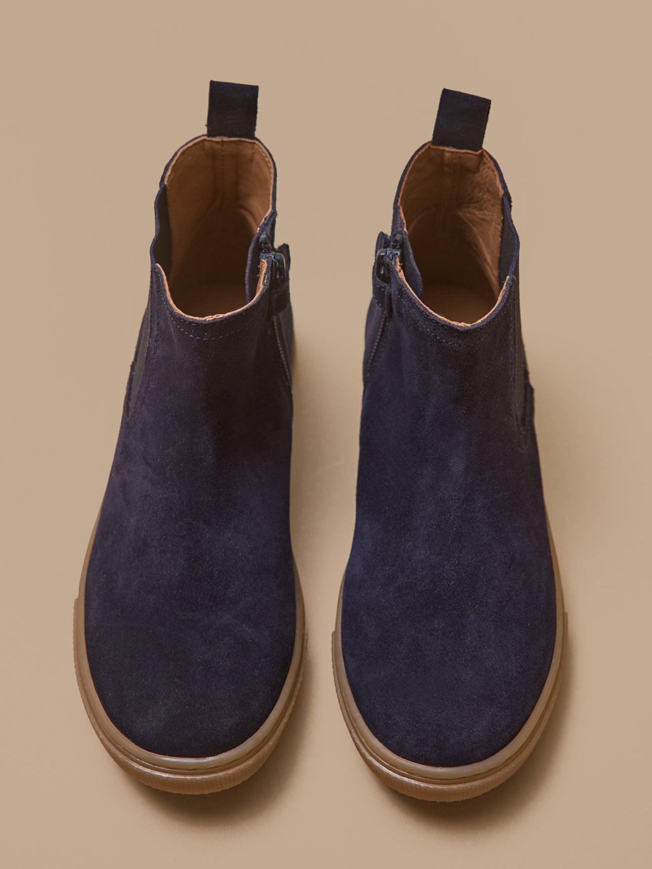 Boots chelsea cuir suédé garçon