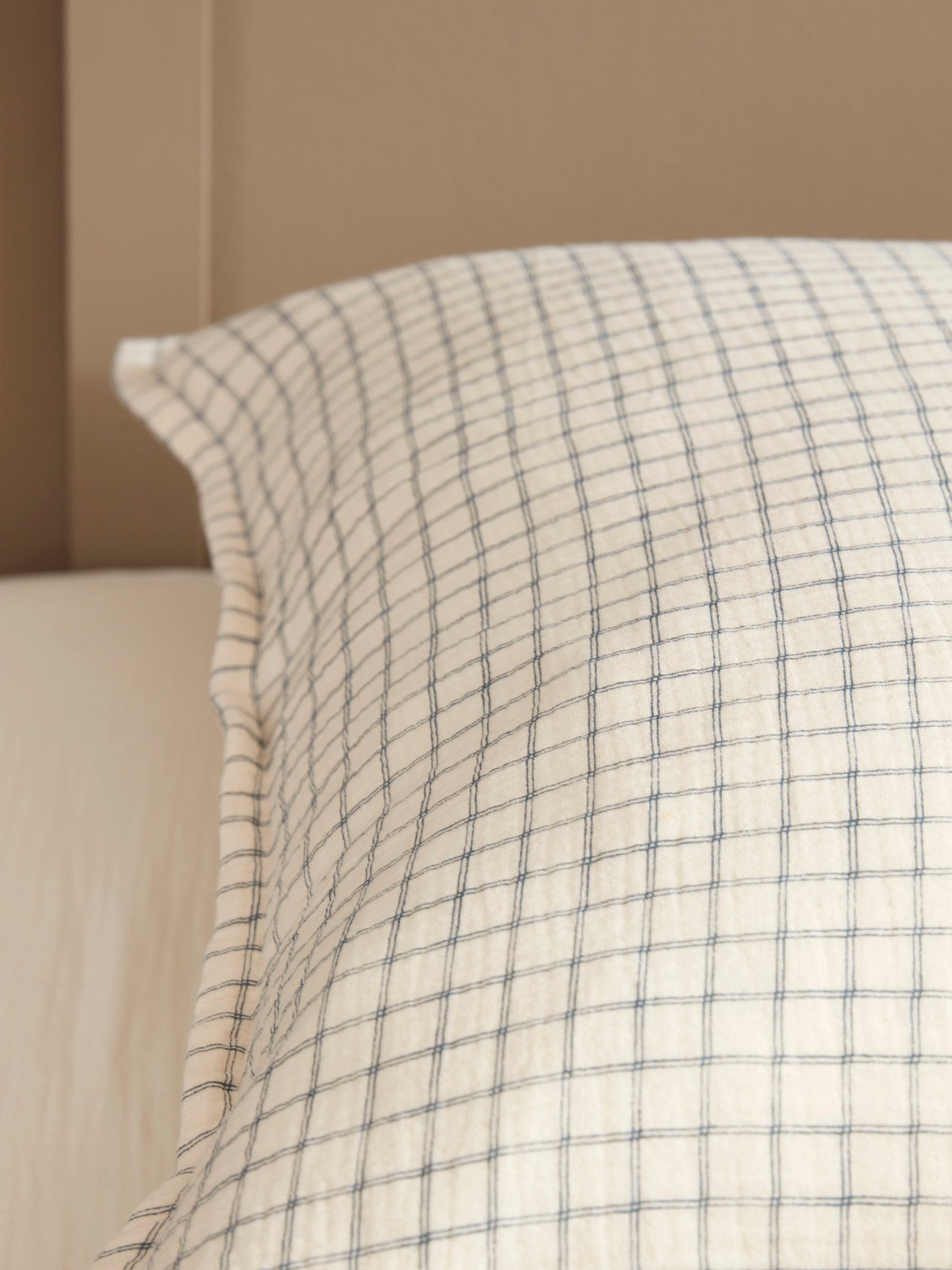 Housse de couette enfant gaze de coton "Carreaux"